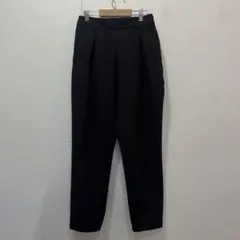 GU　タック入り　パンツ　L　ブラック　裾後ろゴム入り