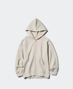 ユニクロ　ドライスエットリラックスパーカ　ナチュラル　M