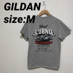 【US古着】ギルダン 半袖Tシャツ バックプリント グレー M ウルトラコットン
