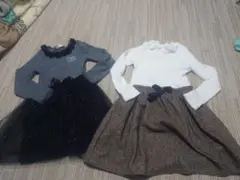 長袖ワンピース　スカート　女の子　130cm　まとめ売り