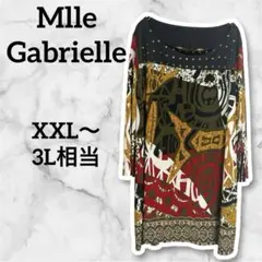 Mlle Gabrielle チュニック 2X アフリカン柄 スタッズ