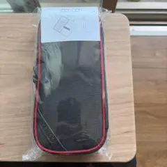 LOON LOON コンパクト 筆箱　ブラック　赤ラインありのサムネイル
