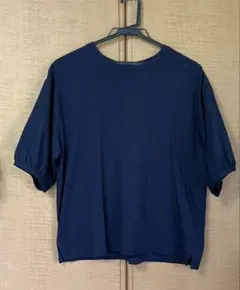 CINEMA CLUB 異素材切替 クルーネックTシャツ M