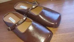 スクエアストラップフラットミュール ほぼ新品