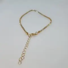 ゴールドカラー ストーン付きアンクレット