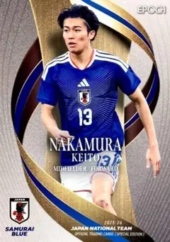 EPOCH JAPAN NATIONAL TEAM中村敬斗選手 直筆サインカード - メルカリ