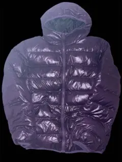 Climb y2k フード付き紫ダウンジャケット LL