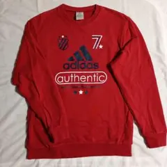 adidas 赤 トレーナー 160cm（L）