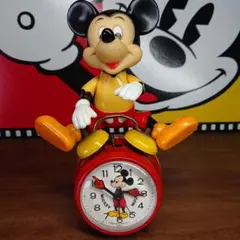 Disney BRADLEY【ミッキーマウス】 目覚まし時計 & フィギュア