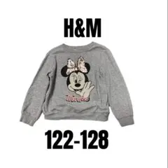 【H&M×ディズニー】ミニーマウス　トレーナー　スパンコール　122-128