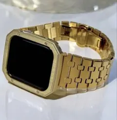 g0★アップルウォッチバンド　鏡面ステンレスベルト　Apple Watchカバー