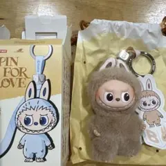 【B】ラブブ ぬいぐるみ イニシャル PIN FOR LOVE 正規品　新品