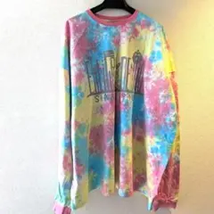 新品【エルロデオ】タイダイ長袖カットソー　オーバーサイズ