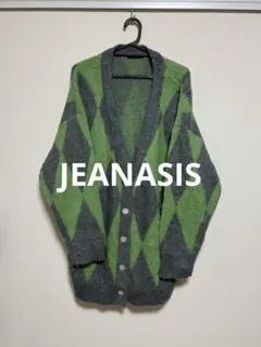 JEANASIS 5GダイヤガラキモウVカーディガン