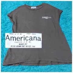 AMERICANA フレンチスリーブTシャツ　ブラウンのサムネイル