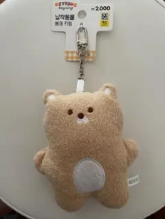 韓国　くま ぬいぐるみ キーホルダー