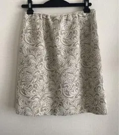 GALLARDAGALANTE タイトスカート　ホワイトラメ