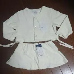 新品★ディオールとラルフローレンのセットのようなカーディガン&スカート 90