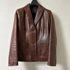 値下げ中‼︎GAP ブラウンレザージャケット　レディース