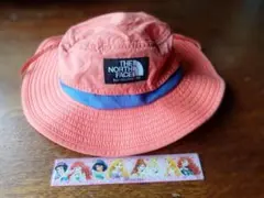 美品　NORTH FACE　女の子　KM　ハット　日除け　ピンク　通気性スキマ