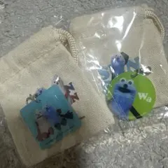 パペットスンスン チャーム付きミニ巾着