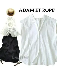ADAM ET ROPE'✨バックツイストノースリーブシャツ