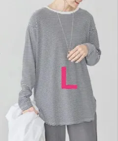 アメリカンホリック　長袖　トップス　カットソー　L ボーダー　長袖トップス