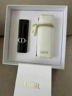 Dior コスメ　プラチナ　ノベルティ　2025 口紅 ケース付き