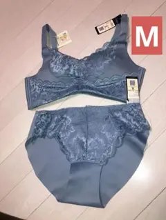 レース ブラジャーショーツセット　Mサイズ　サンエイ　ノンワイヤー