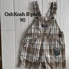OshKosh B'Gosh チェック柄 オーバーオール ロンパース - メルカリ