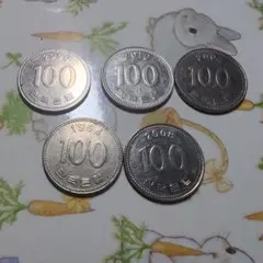 韓国硬貨 500ウォン 100ウォン まとめ売り - メルカリ
