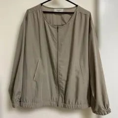 hareiro ベージュ 長袖カーディガン