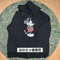 【Disney】ミッキーマウスパーカー　ブラックLL