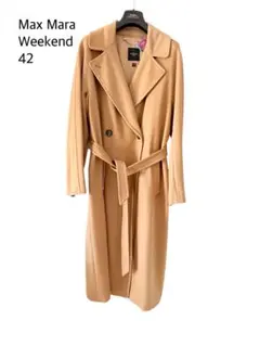 最終お値下げ　美品 Max Mara WEEKEND ウールコートキャメル 42のサムネイル