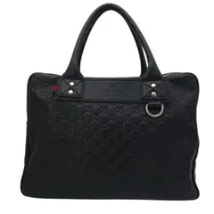 GUCCI グッチ ハンドバッグ ブリーフケース ブラック GUCCI グッチ GGエンボス ブリーフケース ビジネスバッグ 黒 (GUCCI