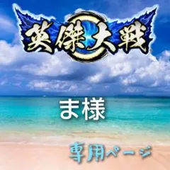 ま様専用 お取り置きページ  英傑大戦