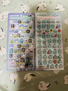 ボンボンドロップシール mini サンリオ はぴだんぶい ハンギョドン 2種