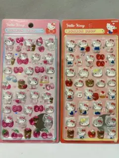 ハローキティ ボンボンドロップシール 2シートセット