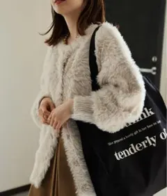 sakishimatokyo前後2WAY モンスターシャギーニットカー ディガン