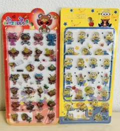 ヒスミニ　ミニオン　硬いシール　ぷっくりシール 2点セット