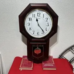 リズム時計　レギュレーター　振り子時計　掛時計　アンティーク　レトロ