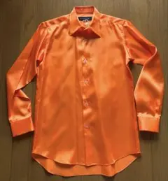 ★uenoya.jp／上野屋シャツ店★オレンジサテンシャツ 140cm150cm