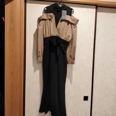 SUREVE オープンショルダー ロングワンピース