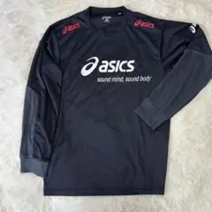 asics ブラック 長袖 ウォームアップウェア