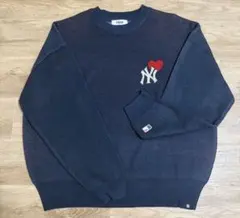 完売品】MLB/メジャーリーグ ハートロゴニット(限定展開) ネイビー 