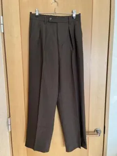 LOWRYS FARM ブラウン スラックス 後ろゴム入り