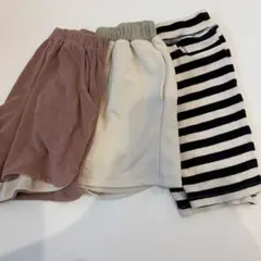 韓国子ども服 バースデイ　ハーフパンツ 3点セット