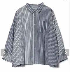 美品！AS KNOW AS olaca ストライプシャツ
