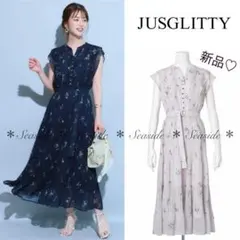 新品♡ジャスグリッティー　プリーツワンピース　完売品　美人百花　セルフォード