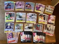 ワンピースカード　赤黄ボニー デッキ構築 ドンカード付き(サンジ)